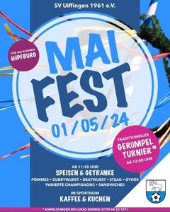 SV Uiffingen Mai Fest Plakat