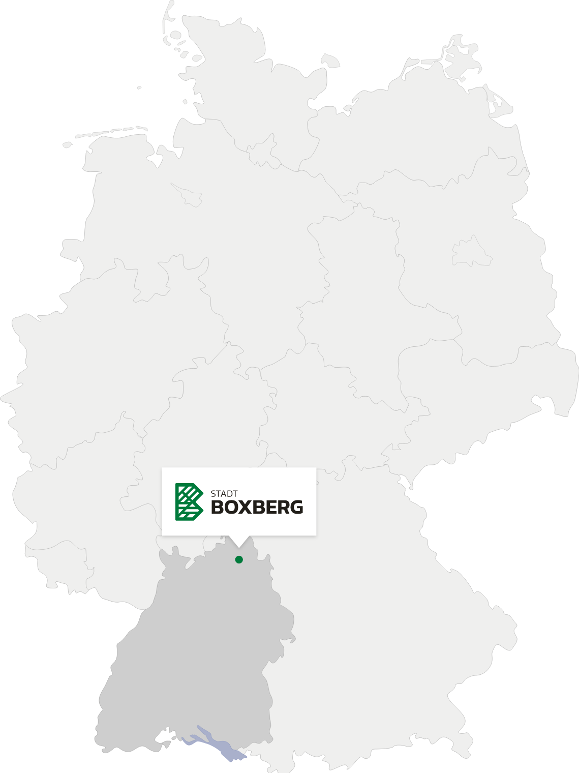 Deutschlandkarte/ Stadt Boxberg